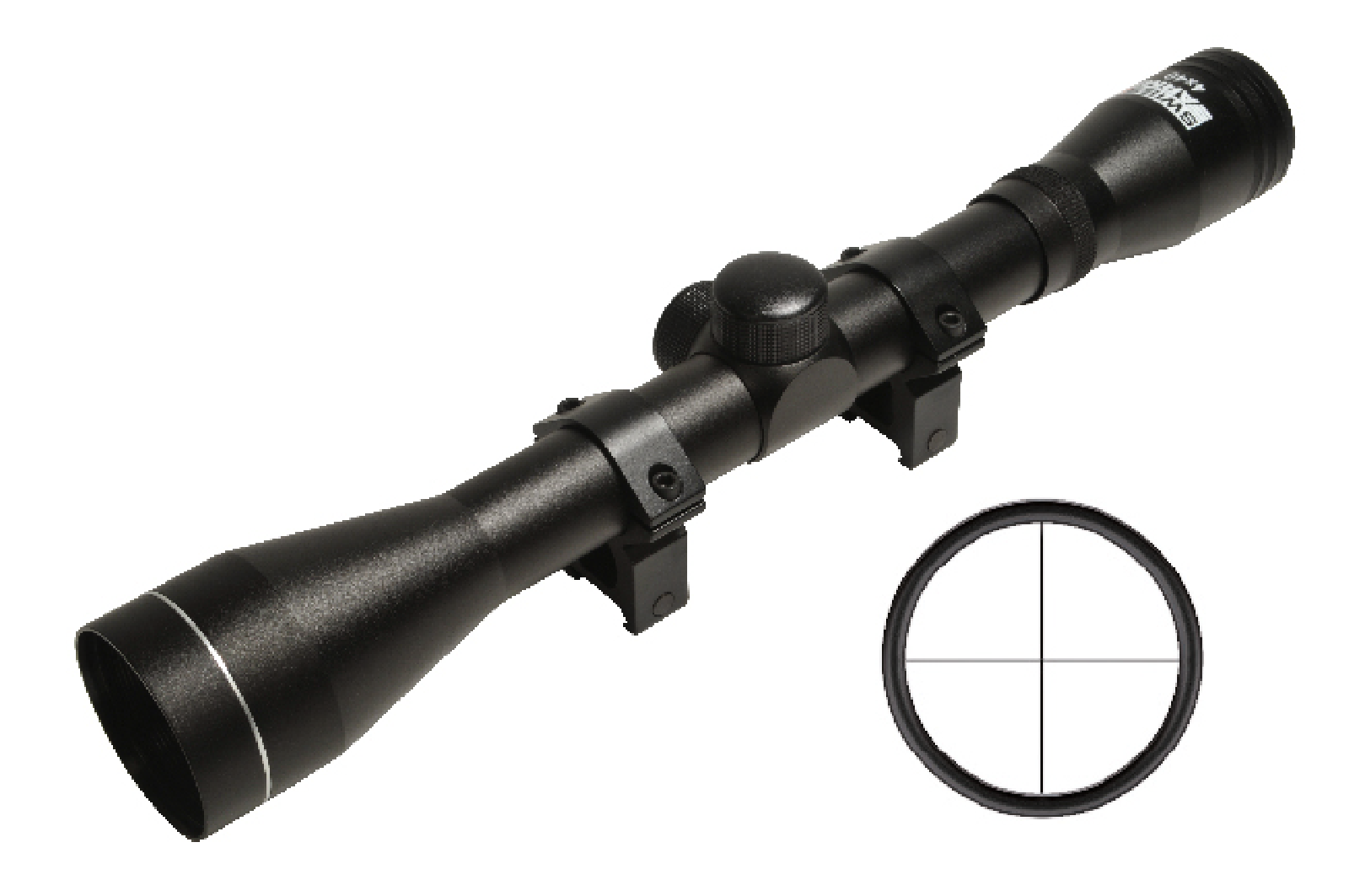 SWISS ARMS Aiming Scope 4x40 with mounted rings/C24
