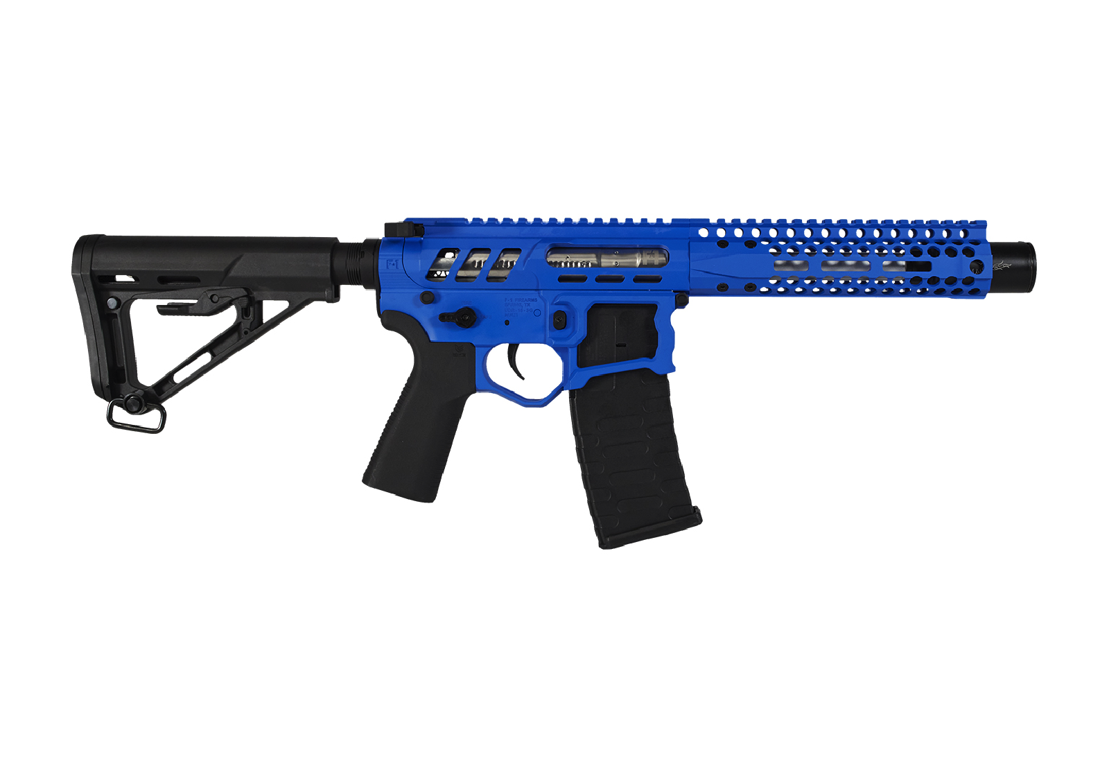 EMG F-1 Firearms PDW AEG w/ eSE Electronic Trigger Blue/Black RS-3 350 fps